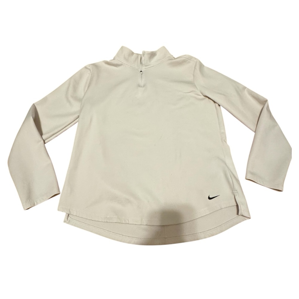 Nike Therma-Fit Long Sleeve Sweatshirt White Large